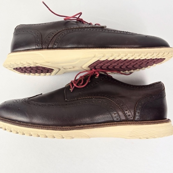 FootJoy Men's Size 12 Wide Club Casuals Wing Tip Golf Shoe- Brown Style 79057 - Picture 5 of 9